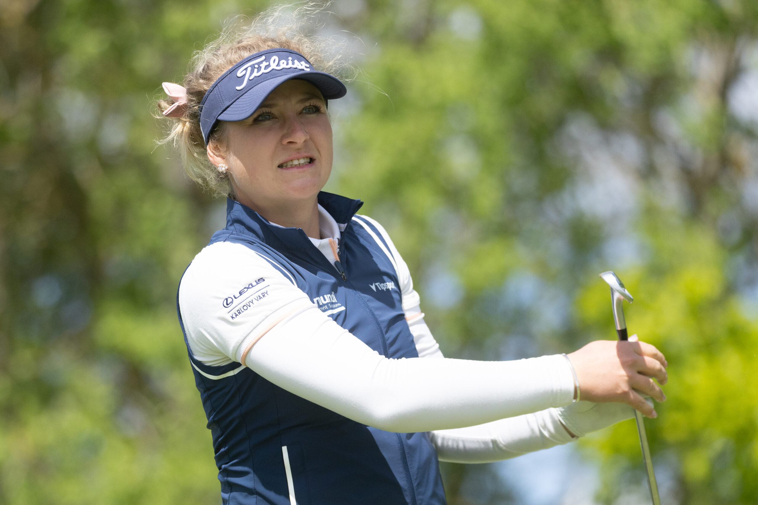 Sara Kouskova of the Czech Republic during the second round Amundi Germand Masters, Green Eagle Golf Club , Hamburg. Ladies Europen Tour. LET golf, Golf.
